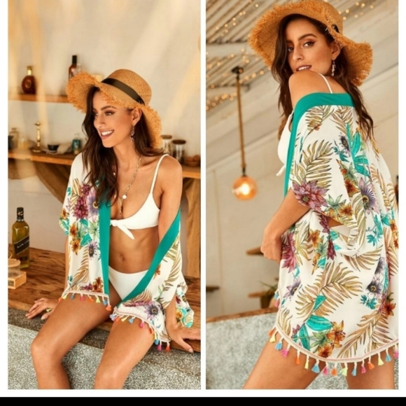 Other - Swim Cover-up Kimono